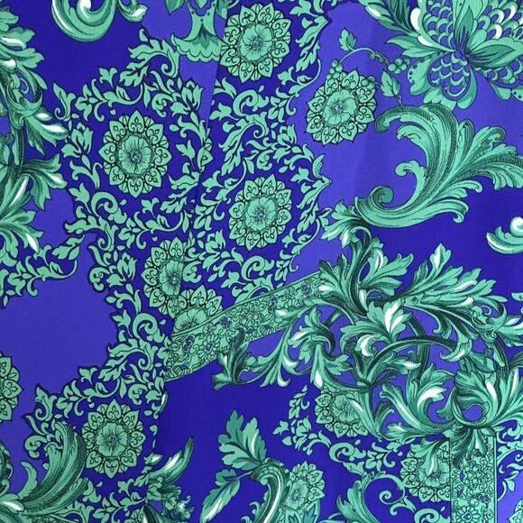 Maggie Shepherd Australia Blue Floral Skirt Blouse Set VTG 1980'sLagenlook XL - Picture 6 of 6